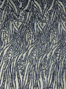 Vine/Root Sequin 4 Way Stretch Mesh Fabric - Vine/Root Sequin Pattern, 54" Width (1 Yard)