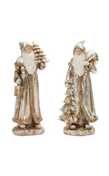 12.25” Resin Rustic Santa