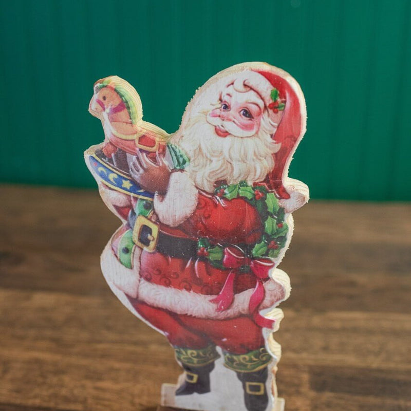 14 Inch Vintage Santa Standing Decorative Christmas Figure
