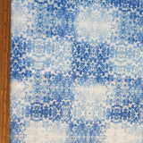 Swim Knit Nylon Spandex Vintage Lace Blue White