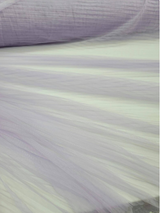 Lavender Mesh Pleated Lace Fabric