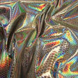 Steel Nuevo Viper Cobra Snake Holographic Embossed Iridescent Vinyl Fabric,