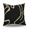VIVA013 Velvet Fabric - Multi Abstract Embroidery, 20" X 20" (1 Piece)