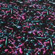 Swim Knit Nylon Spandex Vivid Paint Splatter 22" Remnant