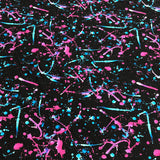 Swim Knit Nylon Spandex Vivid Paint Splatter 22" Remnant