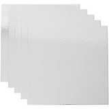 Wilton Silver 12-Inch Square Cake Platters, 5-Count