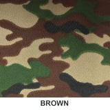 VLA2401 Camo Flat Back Mesh Print Polyester Fabric - Camo Print, Stretch Mesh, 58" Width