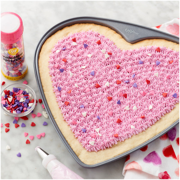 Wilton Confetti Valentine Heart Sprinkles, 3.4 oz.