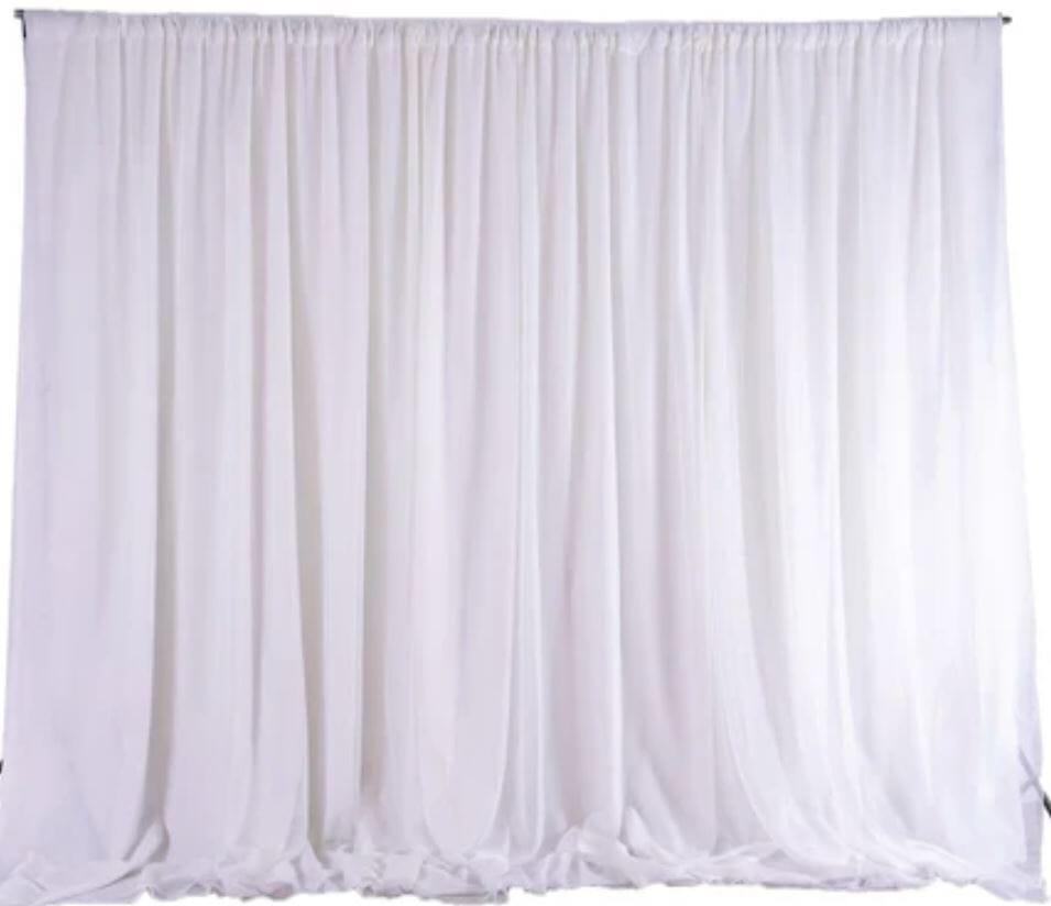 Batiste Slub Sheer Voile Polyester Fabric - Sheer Slub Texture, 118/120" Width (Wholesale Bolt)