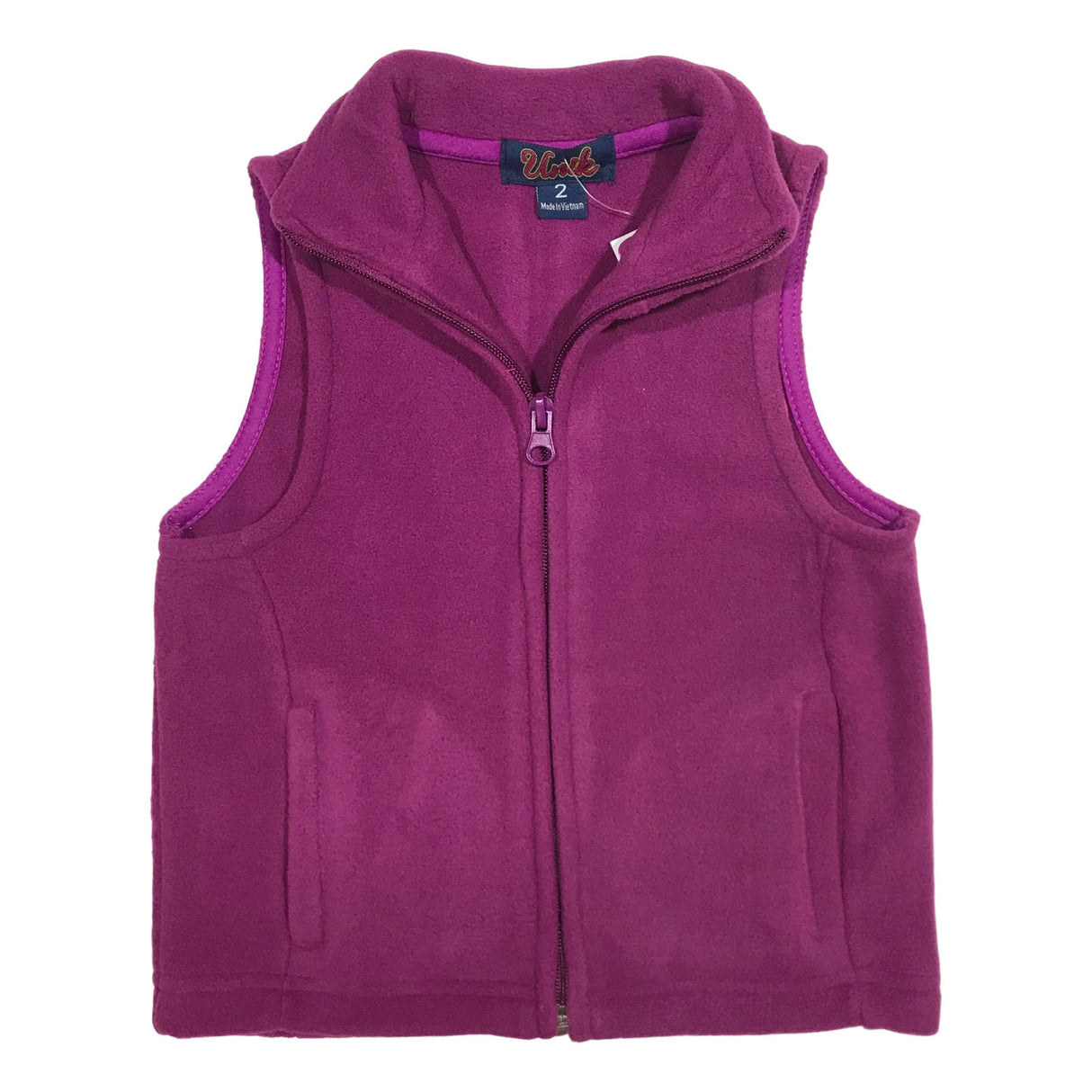 Kids Vest Fleece - Fleece Fabric, Light Weight, Assorted Colors, Vest (1 Piece)