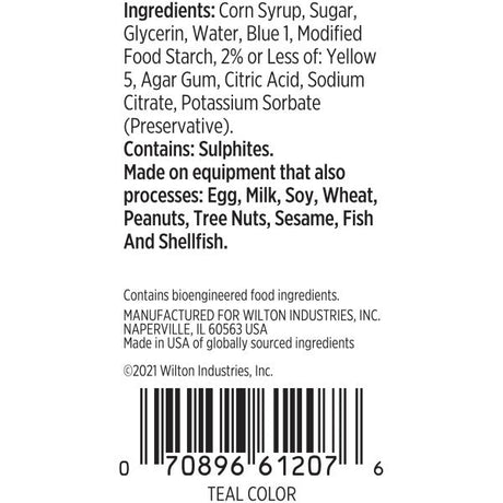 Wilton Teal Gel Food Coloring – 1 oz.