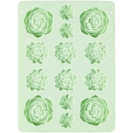 Wilton Silicone Succulents Candy Mold, 14-Cavity