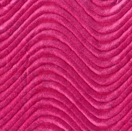 Fuchsia Wave Swirl Flocking Velvet Upholstery Fabric,