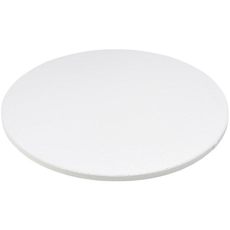 16" Round White Foil Cake Board Drum