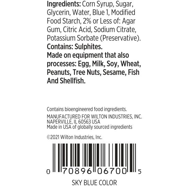 Wilton Sky Blue Gel Food Coloring – 1 oz.