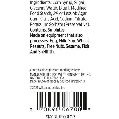 Wilton Sky Blue Gel Food Coloring – 1 oz.
