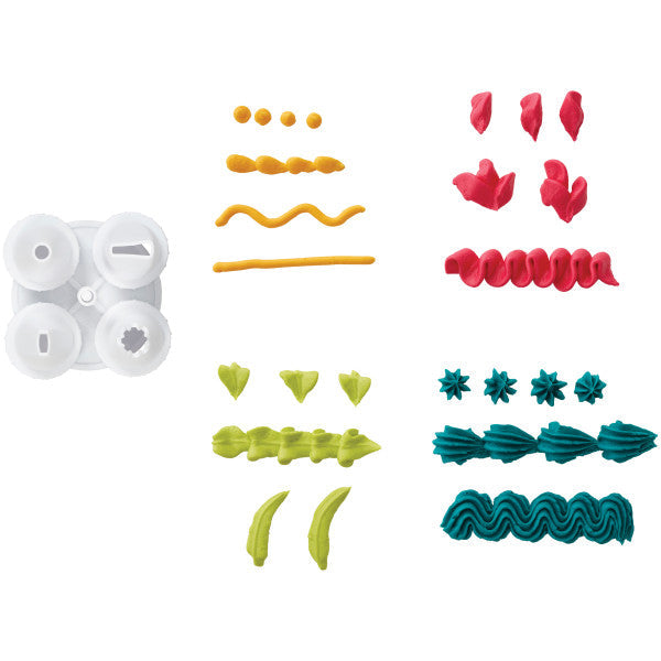 Wilton Plastic Decorating Tip and Flower Nail Set, 5-Piece