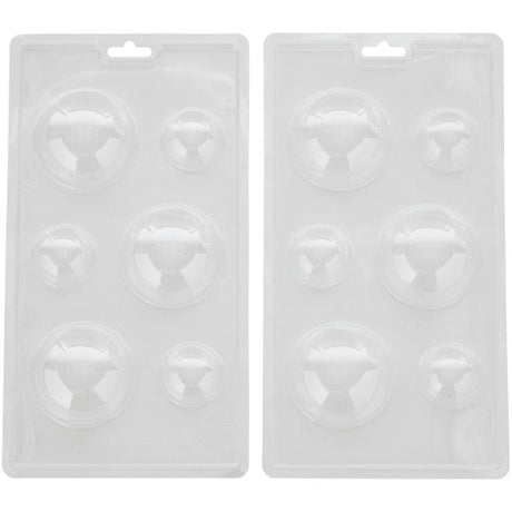 Wilton Valentine's Day Hot Cocoa Bomb Plastic Candy Mold, 6-Cavity
