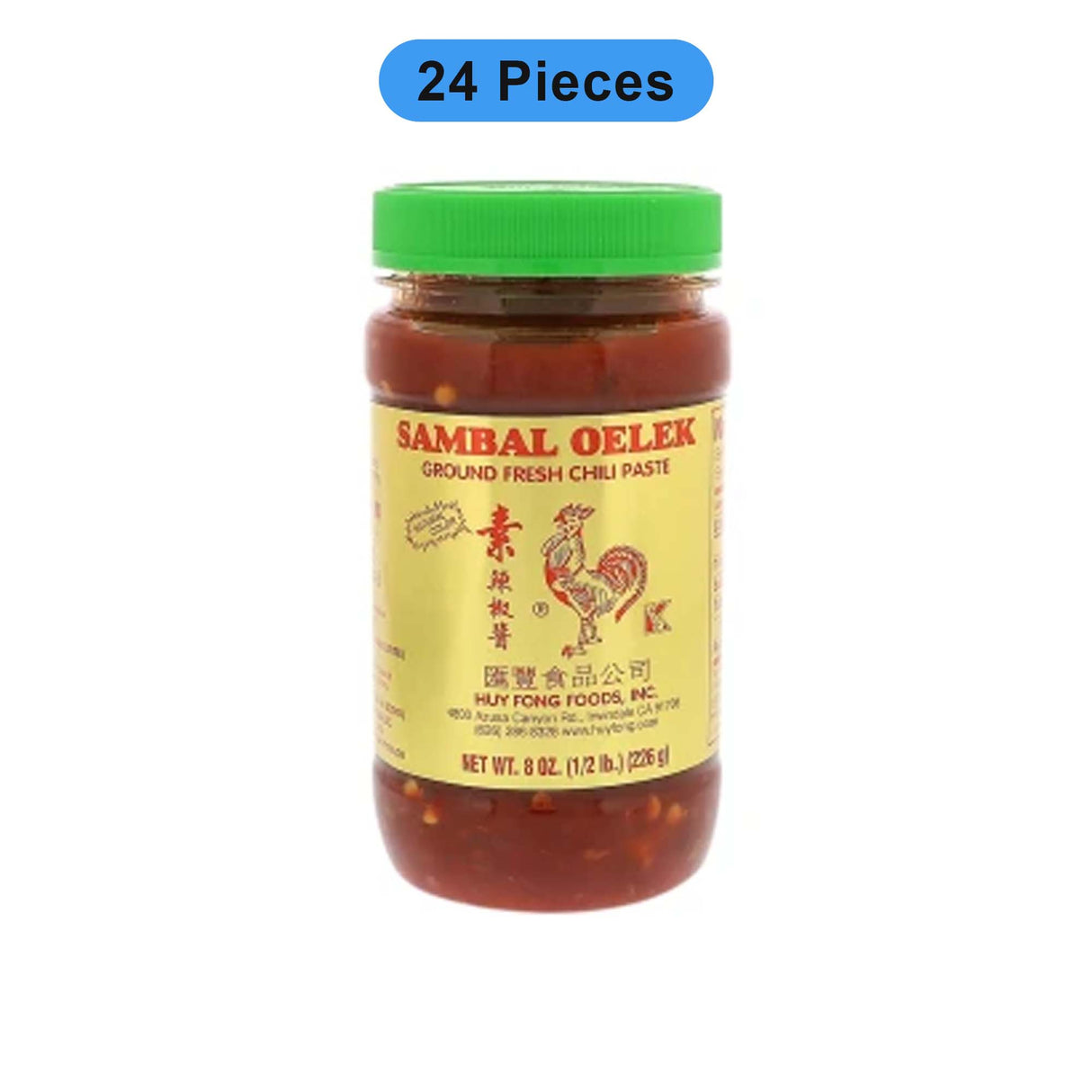 HUY FONG SAMBAL OELEK CHILI PASTE 8 OZ JAR