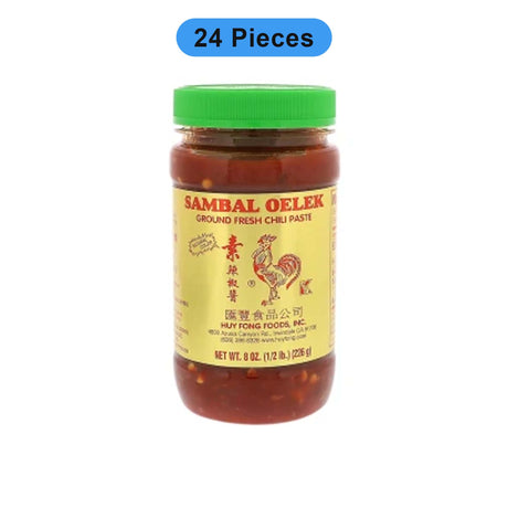 HUY FONG SAMBAL OELEK CHILI PASTE 8 OZ JAR