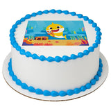 Baby Shark Fun All Day! Edible Cake Image Topper