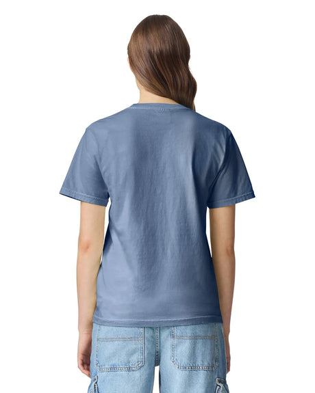 Comfort Colors 1717 Adult Tee Cotton Fabric - Washed Denim, Semi-Fitted, 4.5 Oz/Yd² (1 Unit)
