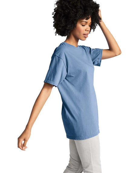 Comfort Colors 1717 Adult Tee Cotton Fabric - Washed Denim, Semi-Fitted, 4.5 Oz/Yd² (1 Unit)
