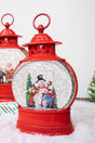 11.5" Battery Operated Lighted Spinning Water Globe with Holiday Design