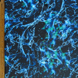 Swim Knit Waterburst Black Poly Spandex