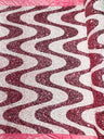 Wave Sequin Stretch Velvet Fabric - Wave Design, 54" Width (1 Yard)