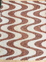 Wave Sequin Stretch Velvet Fabric - Wave Design, 54" Width (1 Yard)