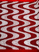 Wave Sequin Stretch Velvet Fabric - Wave Design, 54" Width (1 Yard)