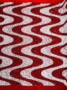 Wave Sequin Stretch Velvet Fabric - Wave Design, 54" Width (1 Yard)