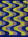 Wave Sequin Stretch Velvet Fabric - Wave Design, 54" Width (1 Yard)