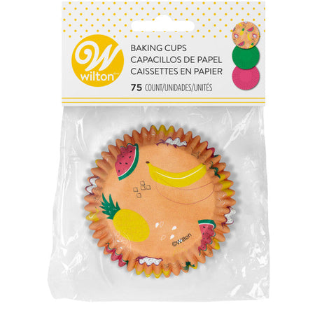 Wilton Tropical Party Standard Baking Cups, 75-Count