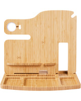 Portia Bamboo Charging Valet Station