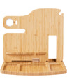 Portia Bamboo Charging Valet Station