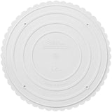 Wilton White Scalloped Edge Separator Plate – 12 Inch
