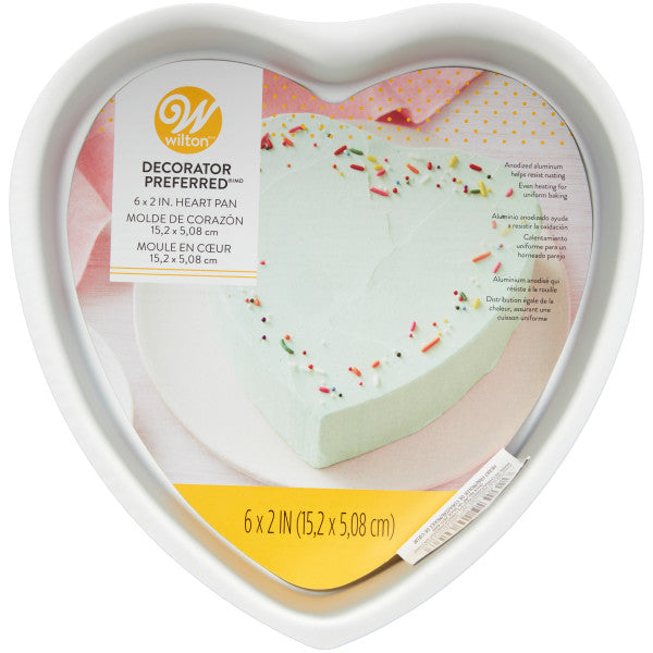 Wilton Decorator Preferred Heart Cake Pan, 6 x 2-Inch Valentines Day