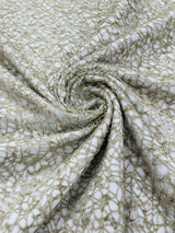 Web Sequin Fish Net Polyester Fabric - Blush Peach, Champagne, Taupe, White Open Mesh Sequin Design, 60" Width (1 Yard)