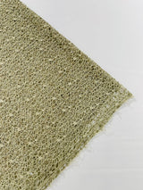 Web Sequin Fish Net Polyester Fabric - Blush Peach, Champagne, Taupe, White Open Mesh Sequin Design, 60" Width (1 Yard)