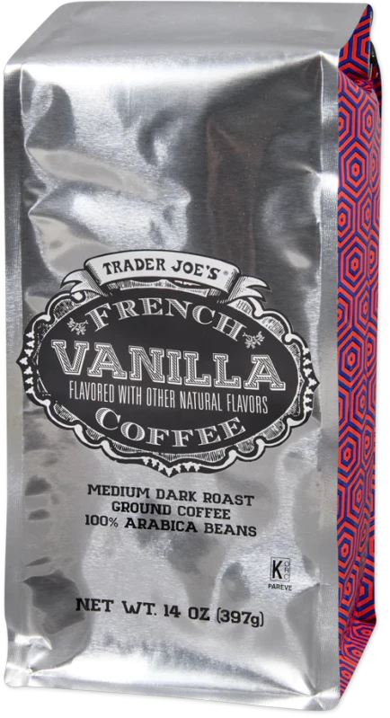 French Vanilla Ground Coffee 14 Oz Arabica Medium-Dark Roast