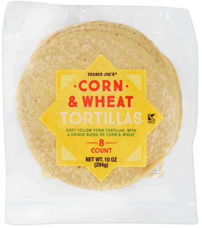Corn & Wheat Tortillas 10 Oz Soft Blend Taco Wraps