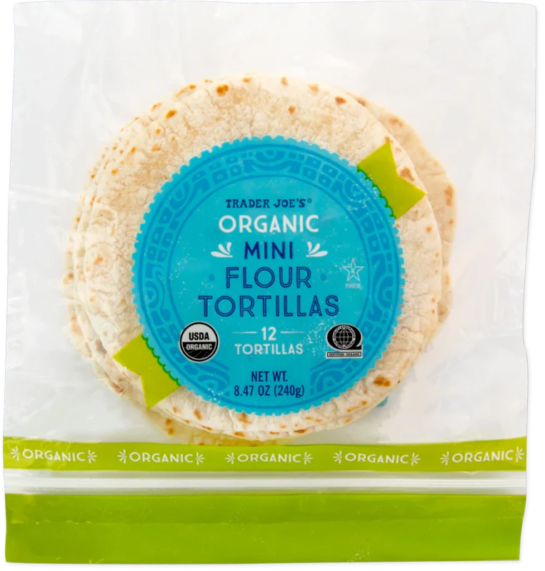 Organic Mini Flour Tortillas 8.47 Oz Soft Taco Size Tortillas