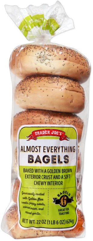 Almost Everything Bagels 22 Oz Soft Chewy Seeded Bagels