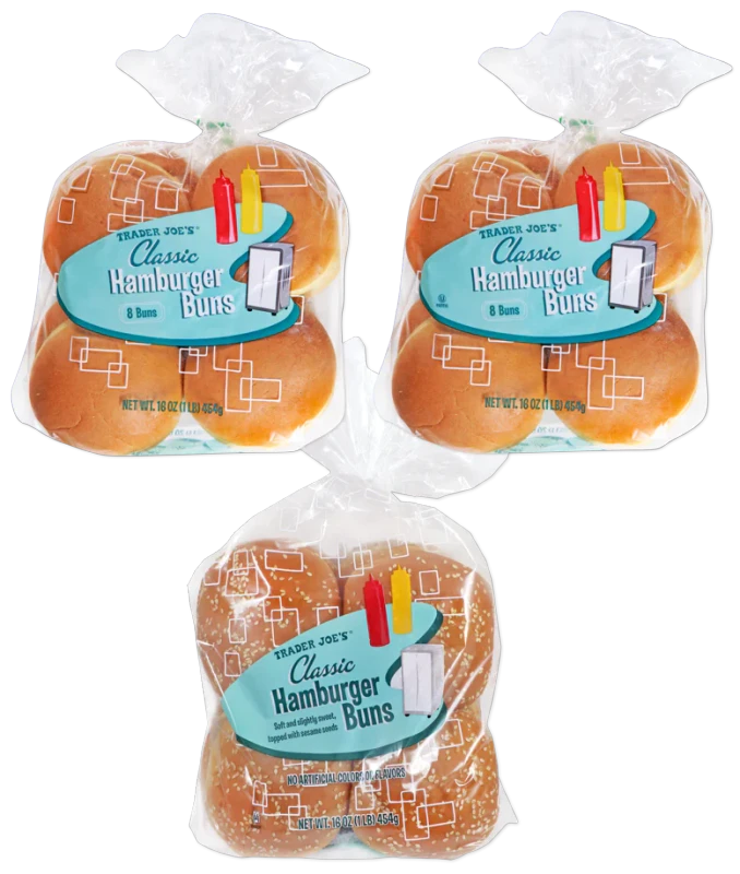 Classic Hamburger Buns 16 Oz Soft Fluffy Burger Buns