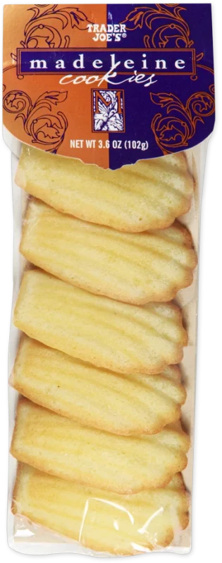 Madeleine Cookies 3.6 Oz Soft Cake-Like French Style Butter Cookies