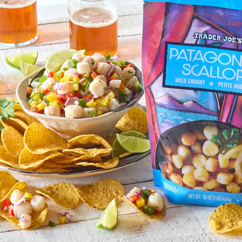 Patagonian Scallops 16 Oz Wild Caught Frozen Seafood