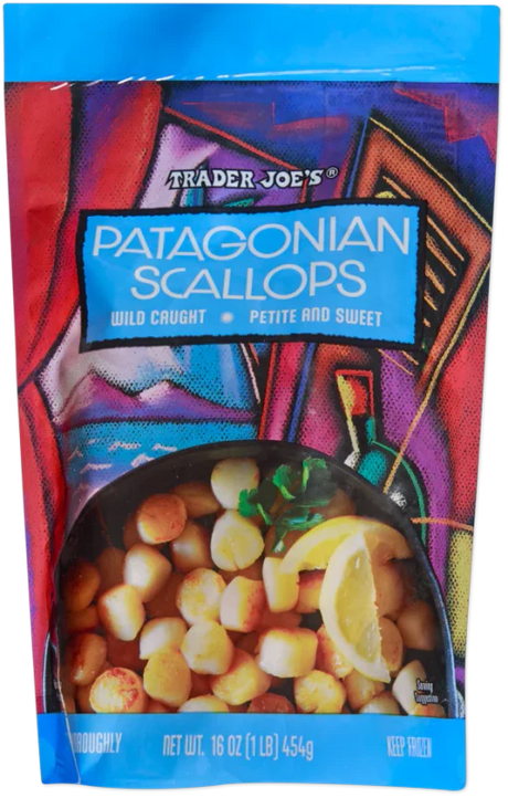 Patagonian Scallops 16 Oz Wild Caught Frozen Seafood