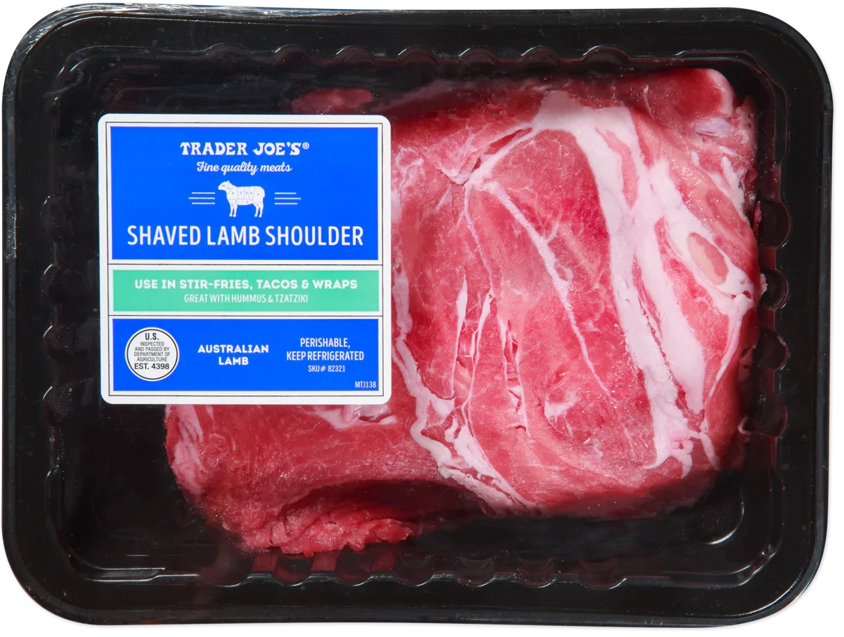 Shaved Lamb Shoulder 1 Lb Premium Australian Grass-Fed Lamb
